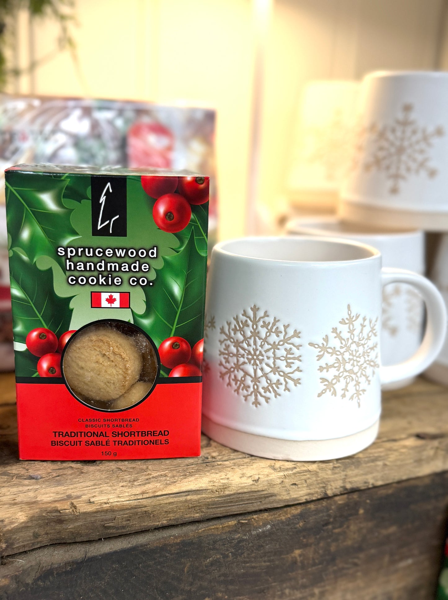 Christmas Sprucewood Shortbread Cookies