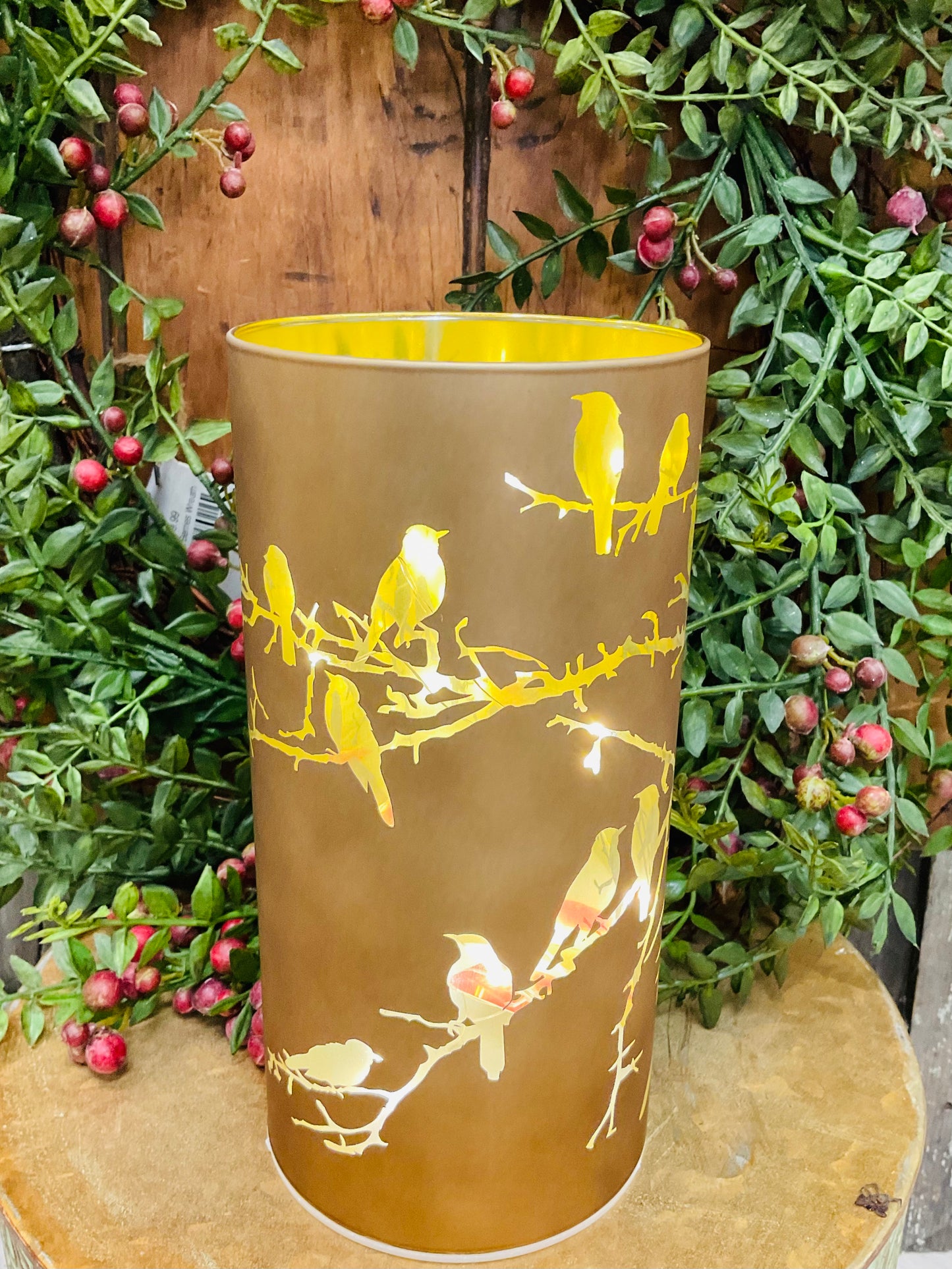 LED Bird Glass Holder