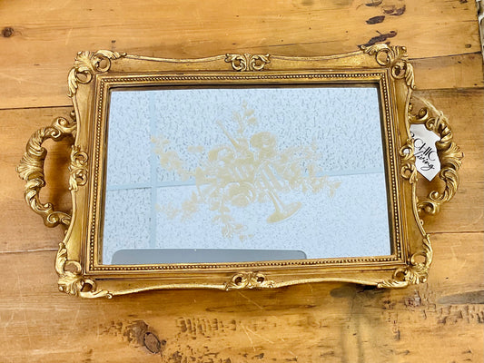 Antique Gold Tray