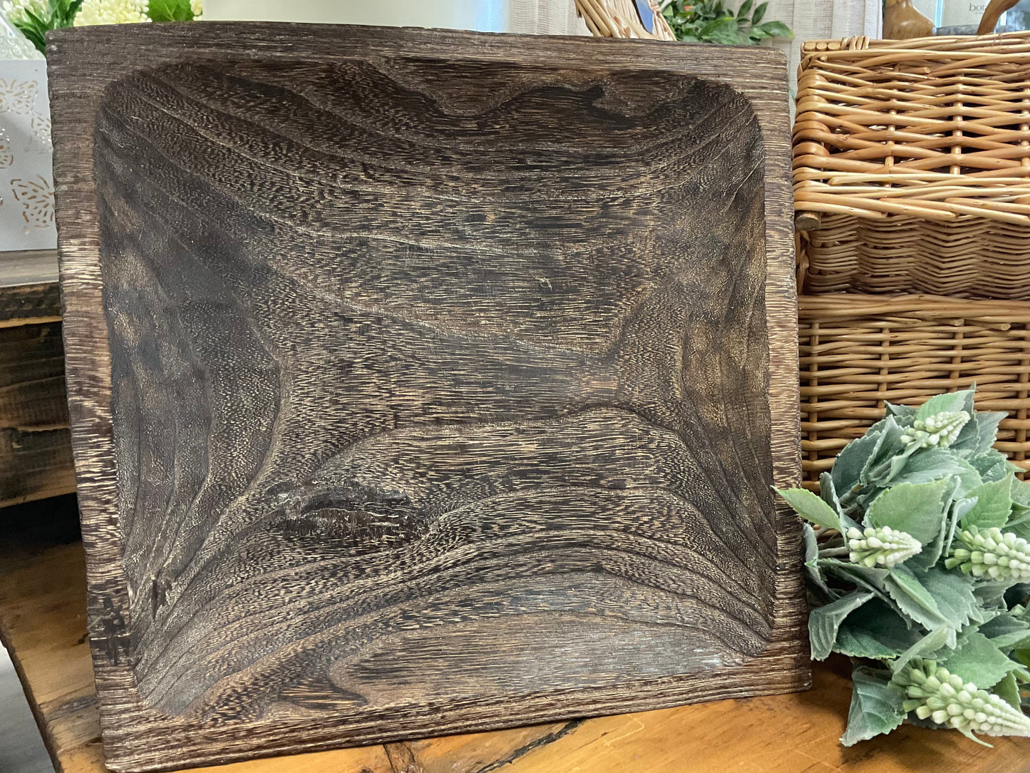 Anya Square Wood Bowl