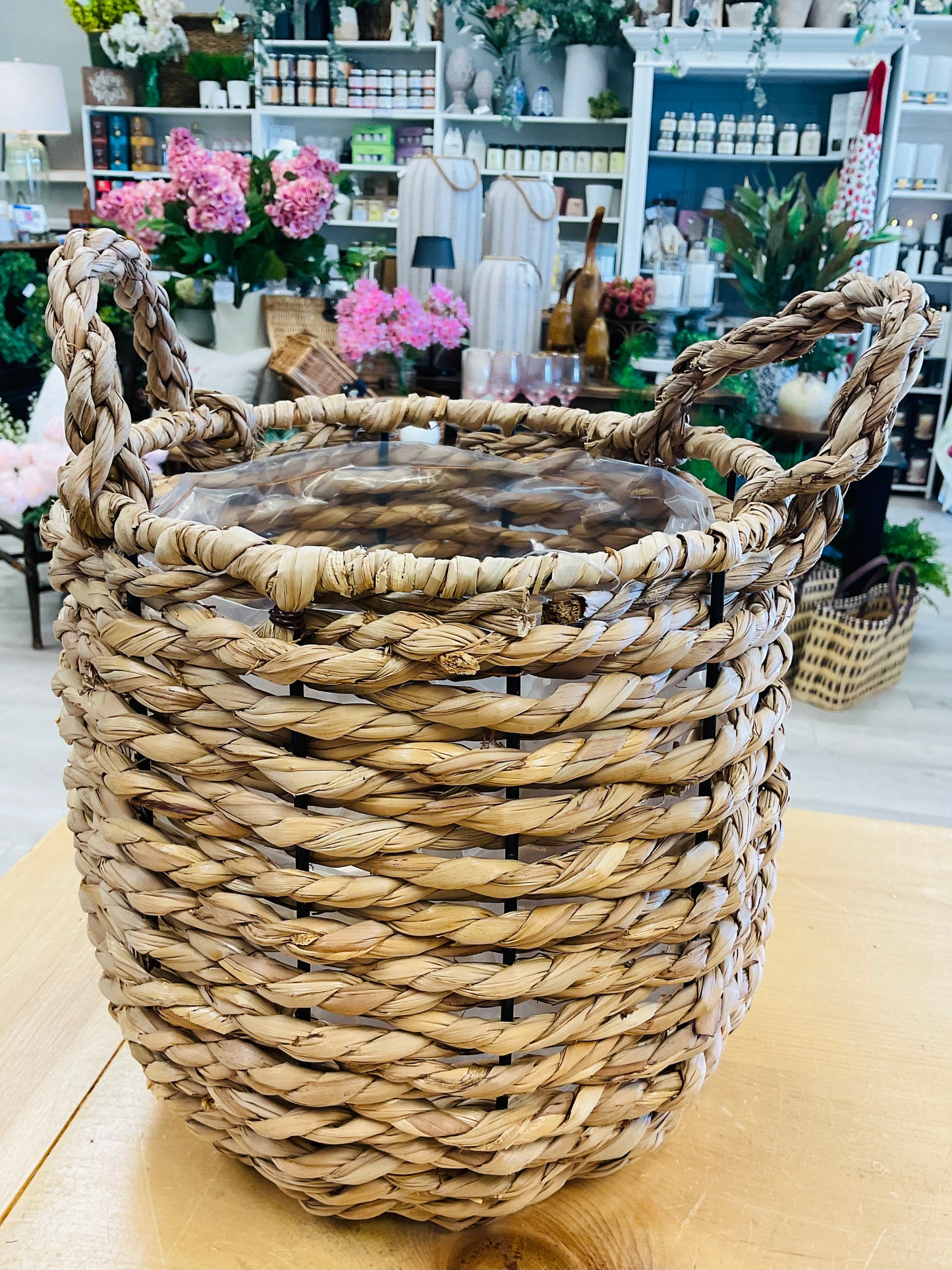 Rowan Hand Woven Planter Basket Small