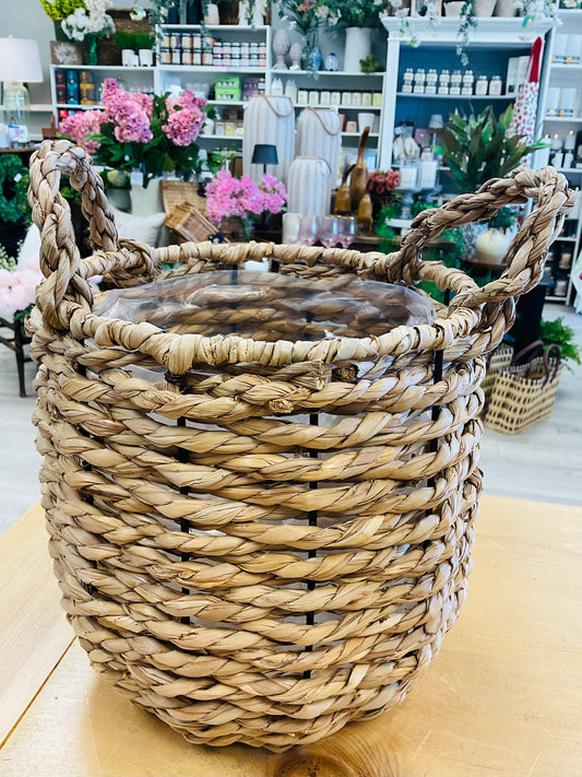 Rowan Hand Woven Planter Basket Small