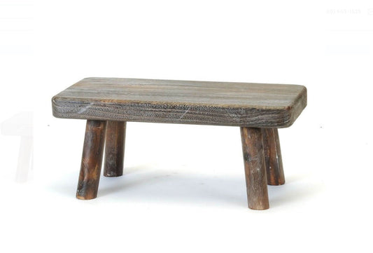 Wood Display Stool