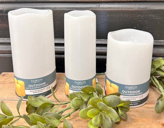 Outdoor Flickering LED Candle