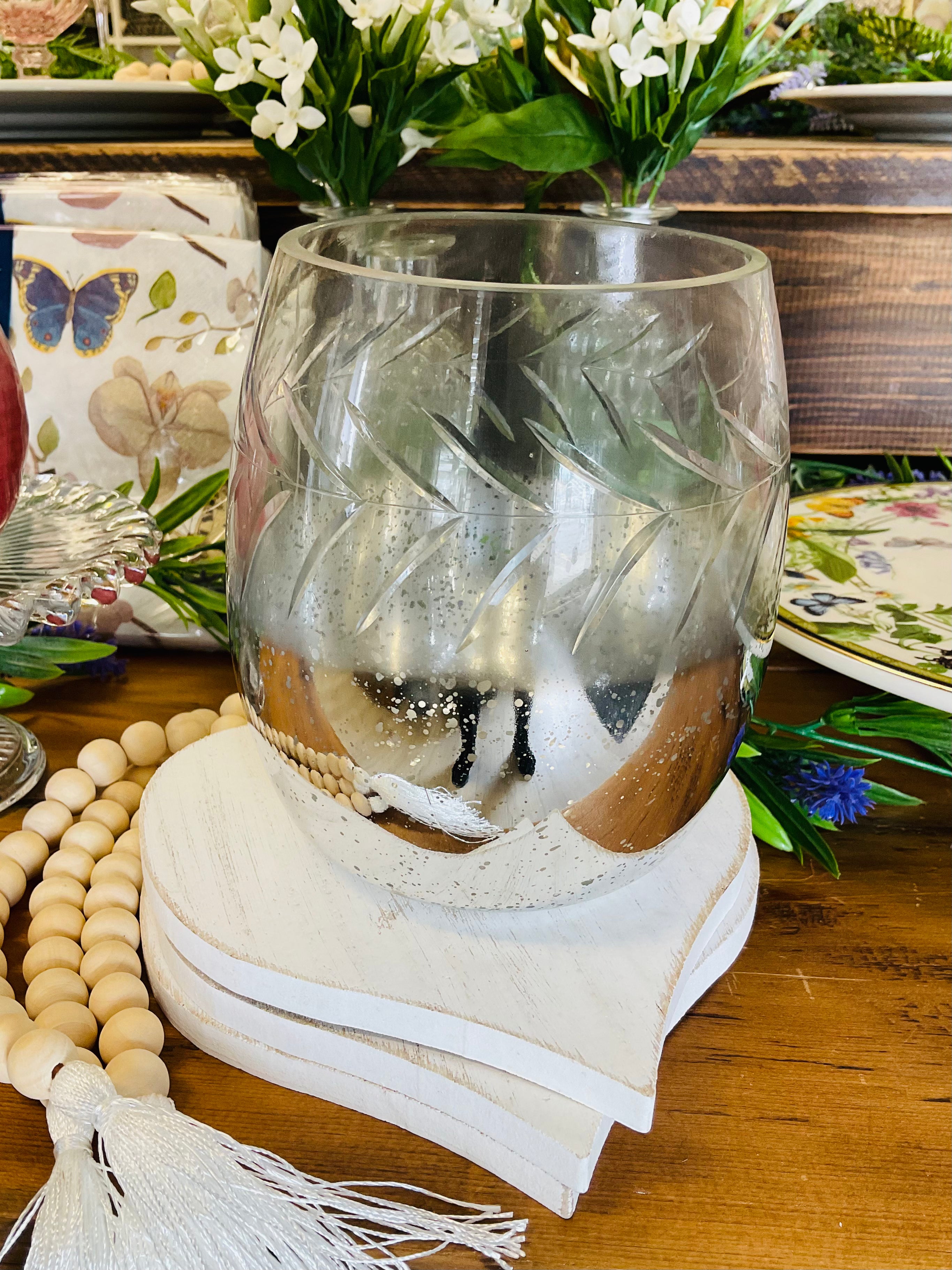 Silver Votive Holder Large