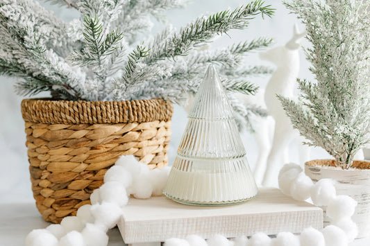 The Scented Market - Glass O'Christmas Tree Soy Candle - made in Canada