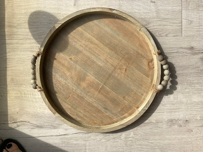 Nora Round Wood Trays