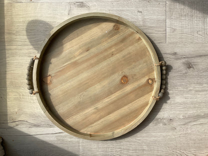 Nora Round Wood Trays