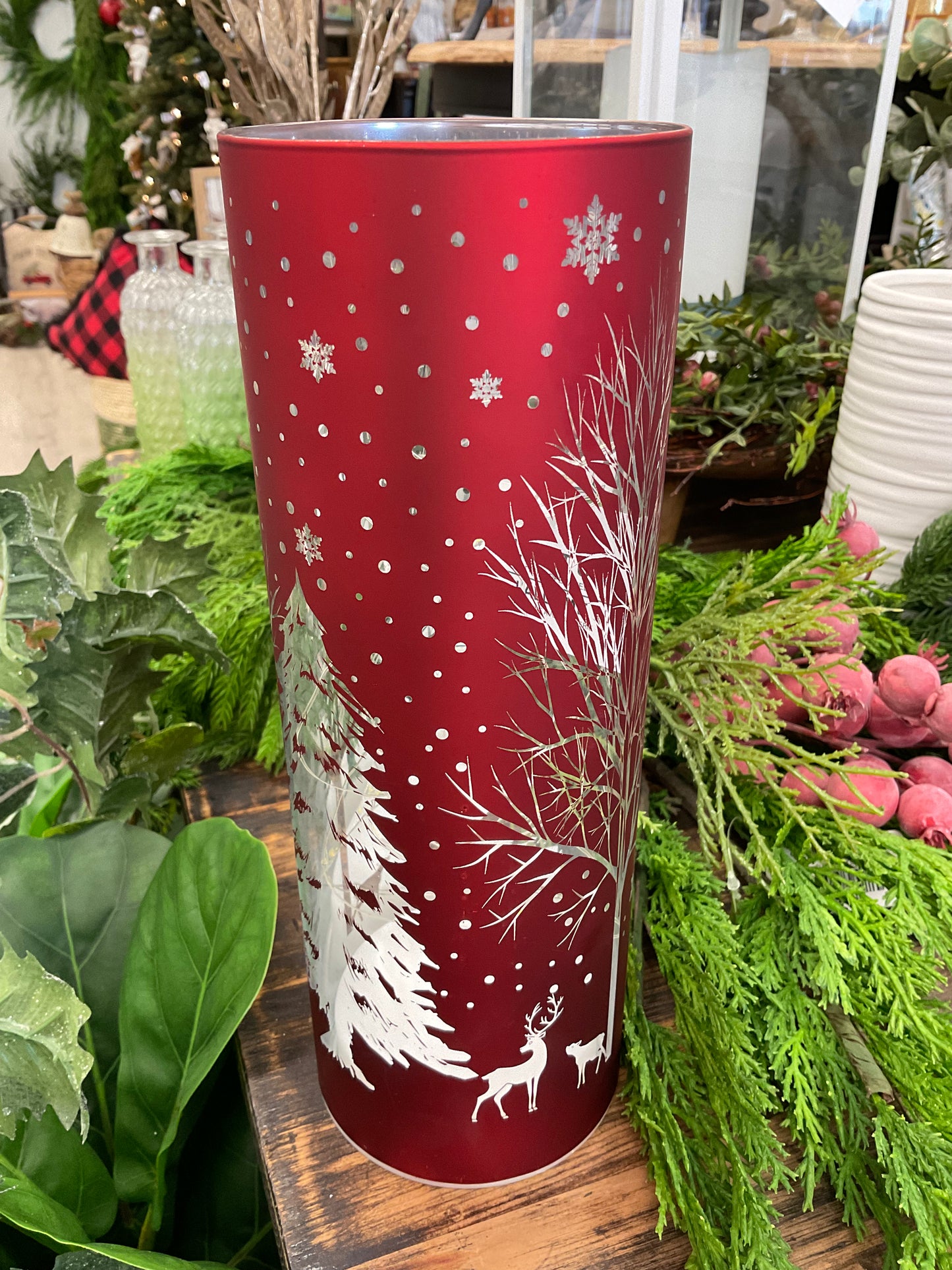 LED Woods Scene Cylinder