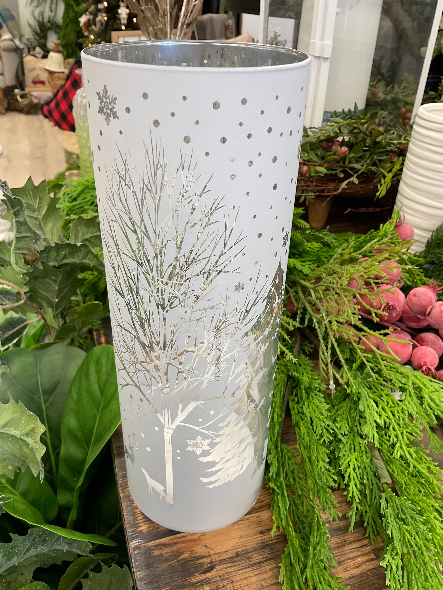 LED Woods Scene Cylinder