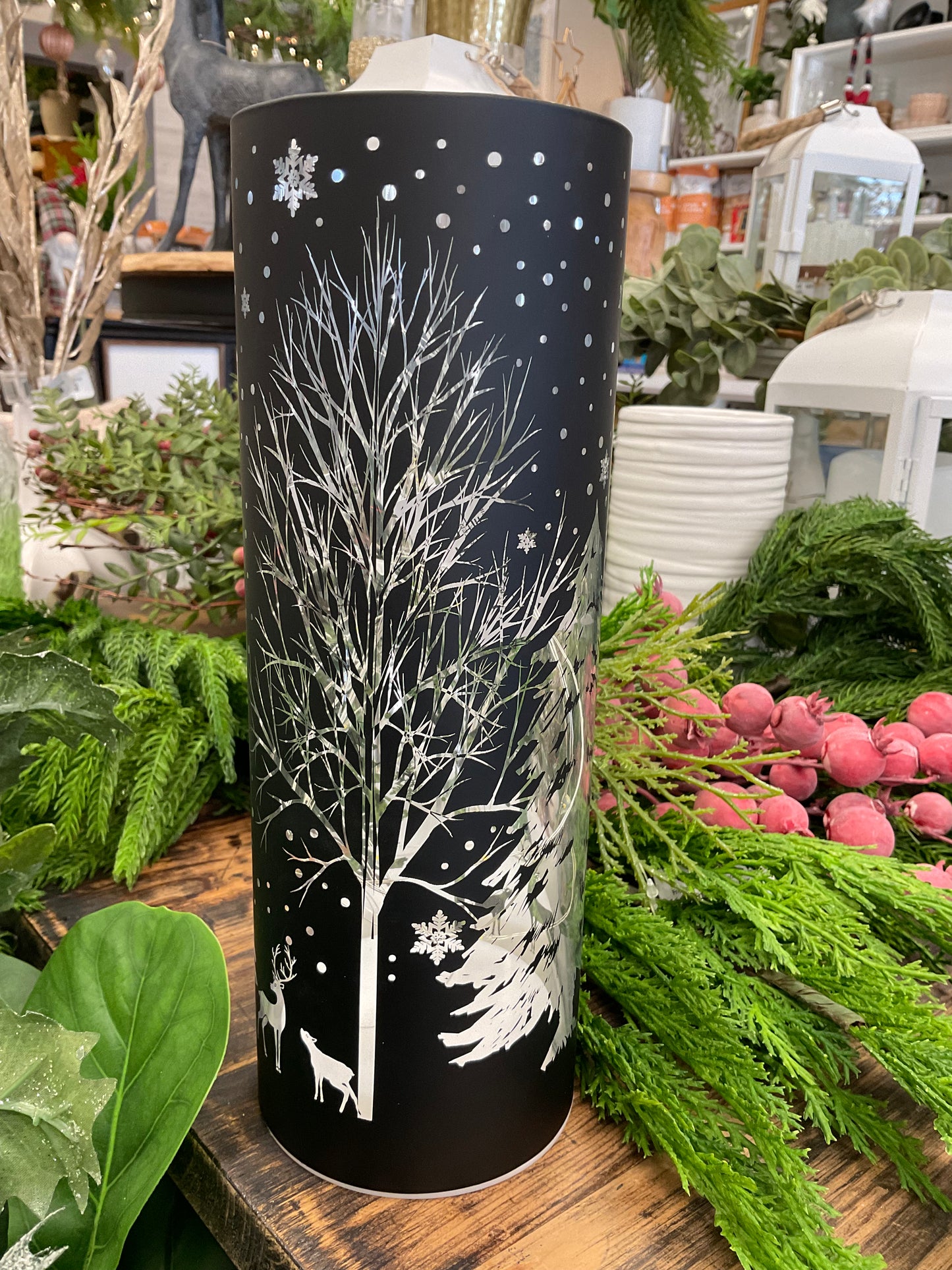 LED Woods Scene Cylinder