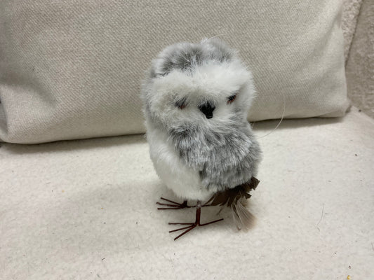 Faux Fur Owl Figurine