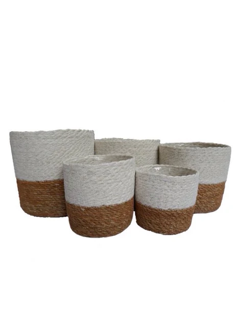 Lined Jute Planters