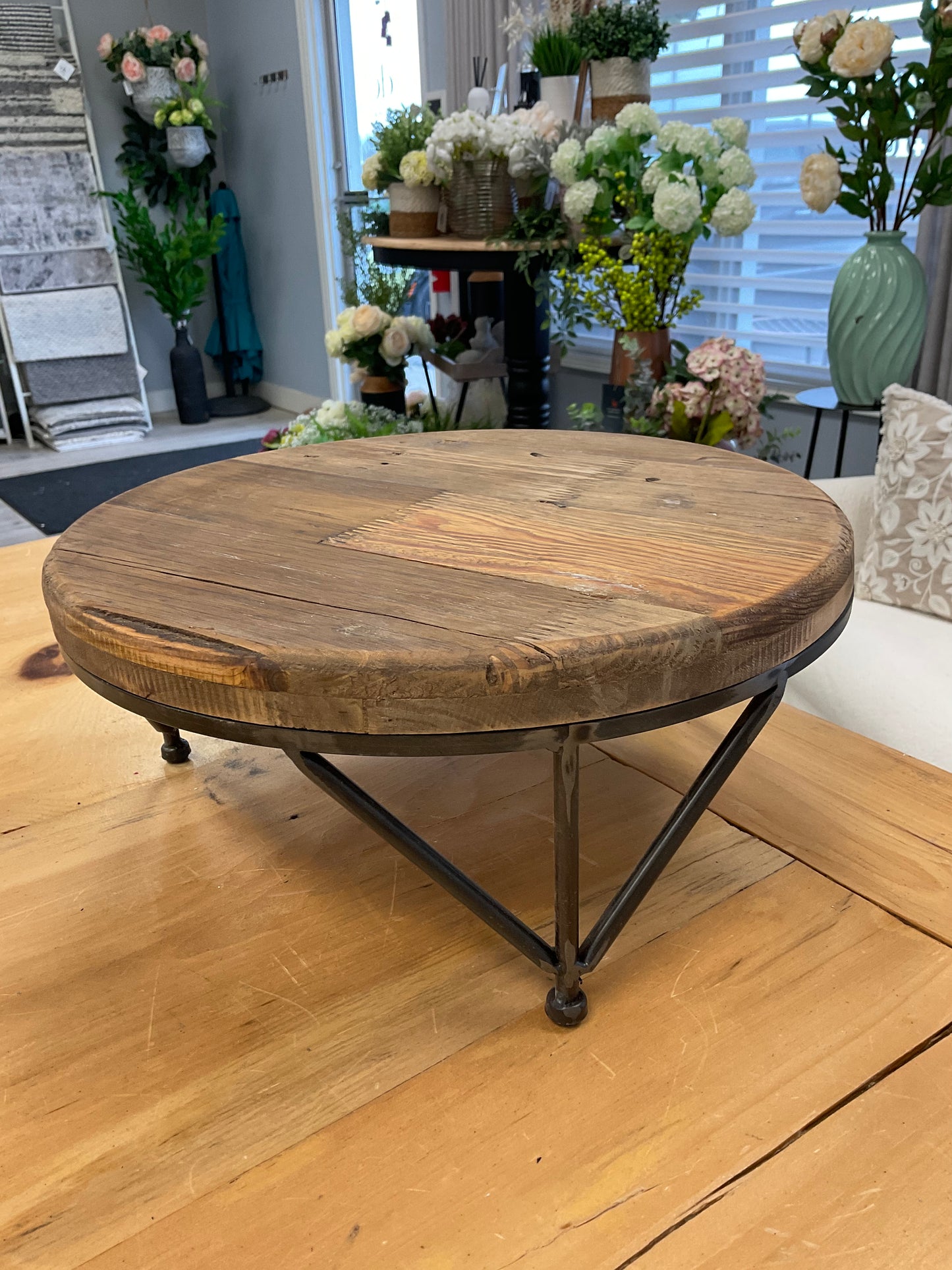 Metal and Wood Riser