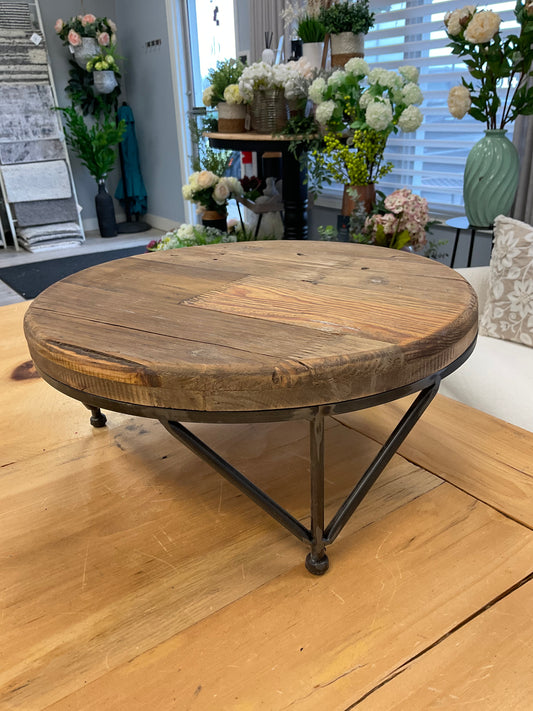 Metal and Wood Riser