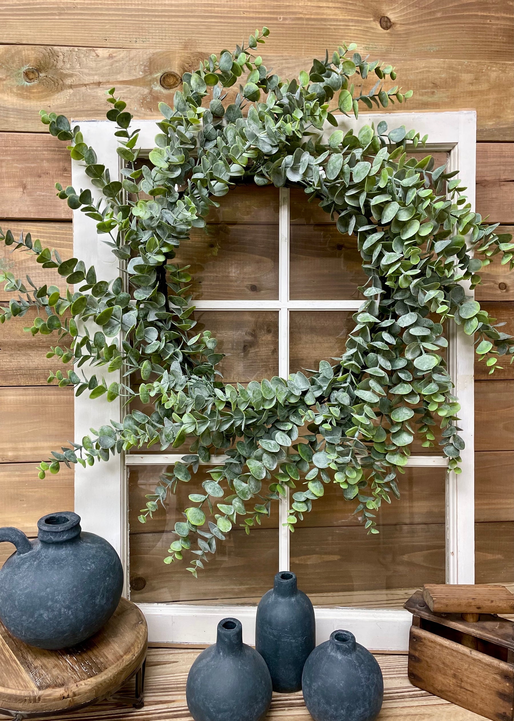 30” Green Eucalyptus Wreath