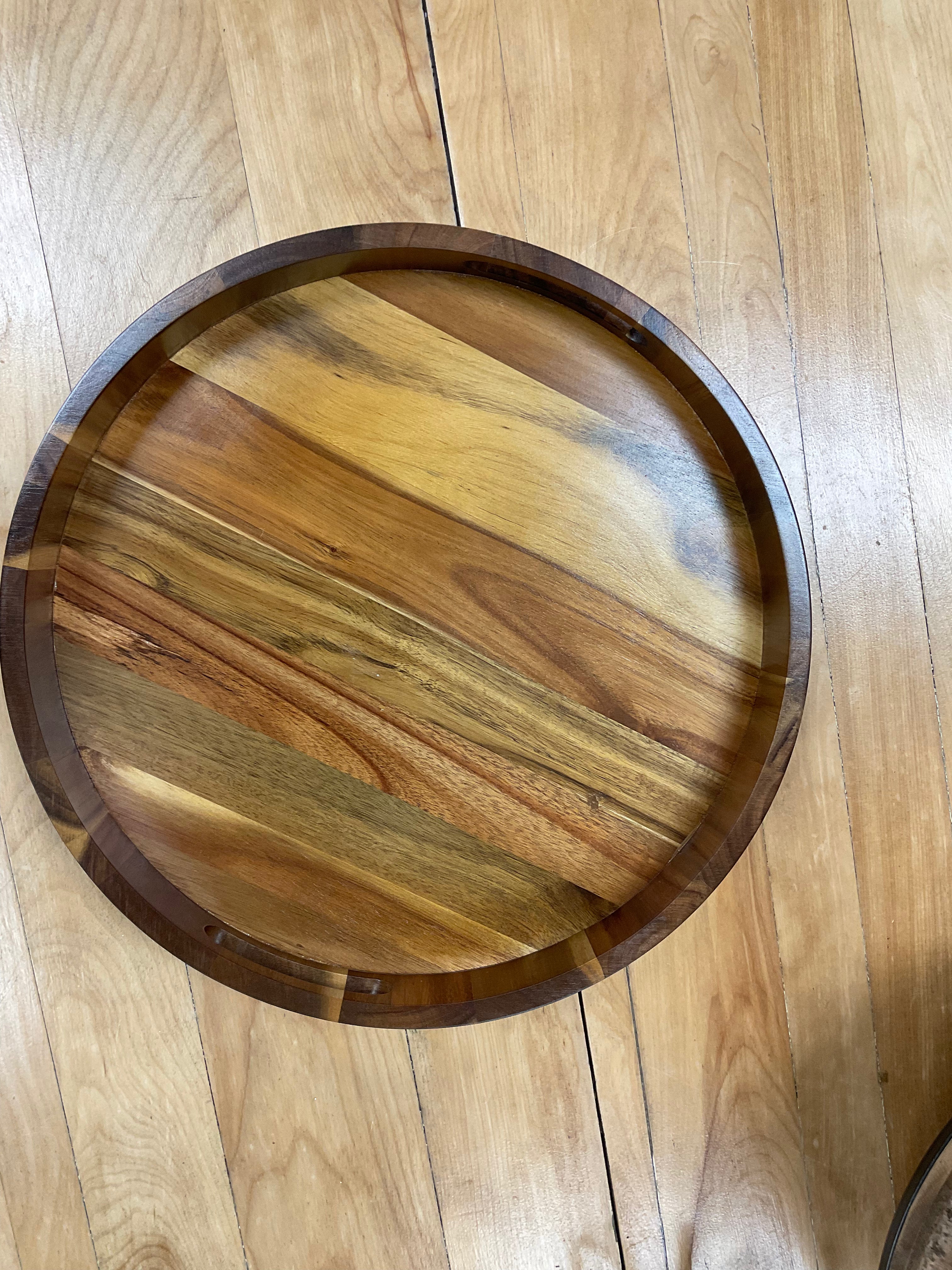 Sleek Wood Tray