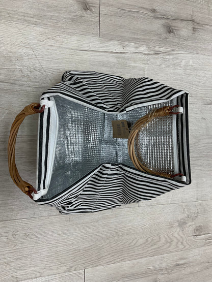 Willow and Striped Fabric Cooler Bag