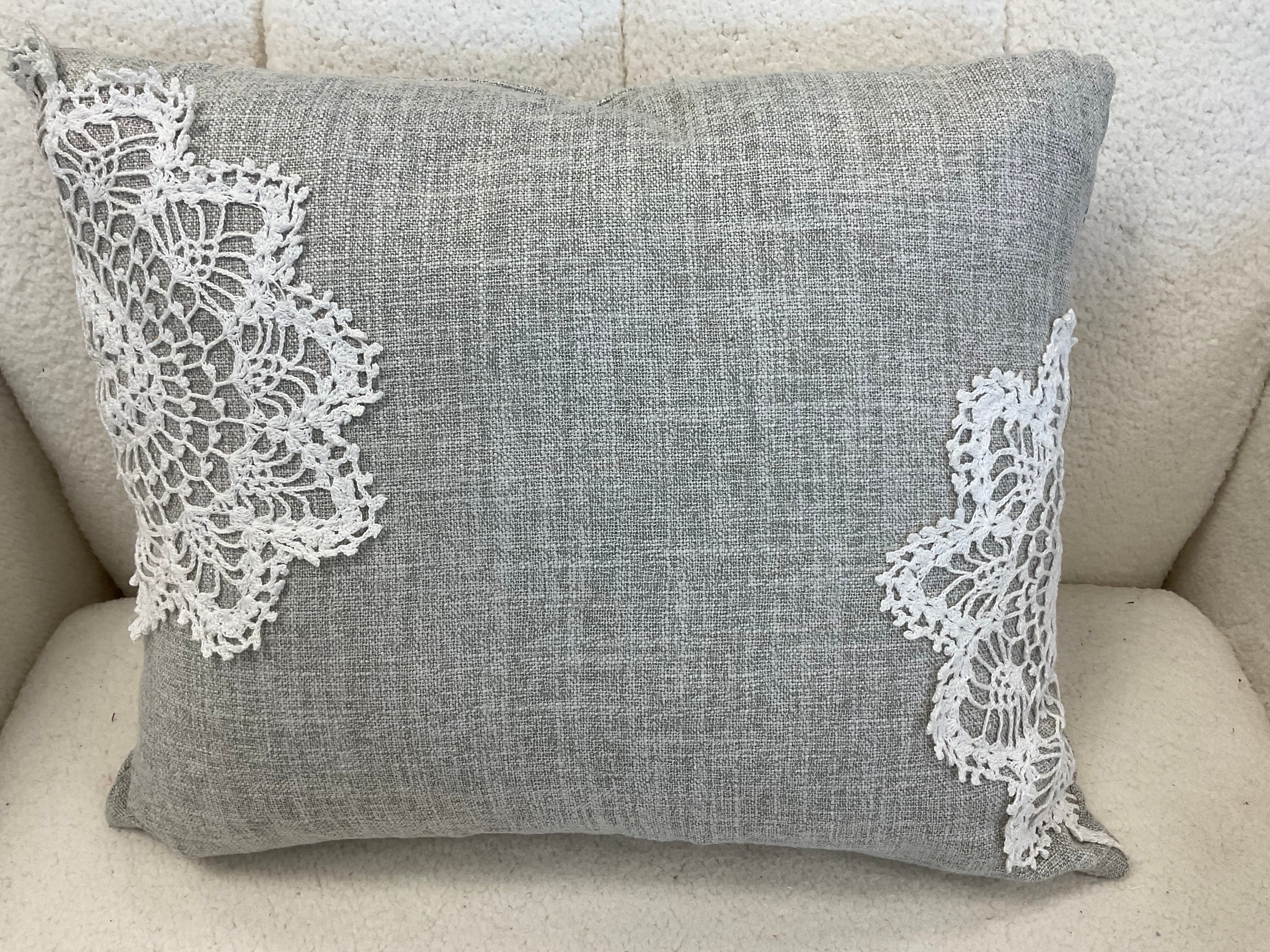 Linen & Lace Pillow