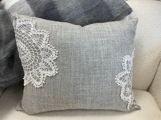 Linen & Lace Pillow