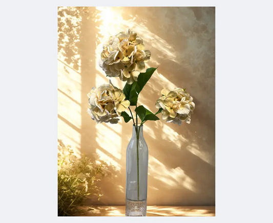 Hydrangea Spray - Cream/Green