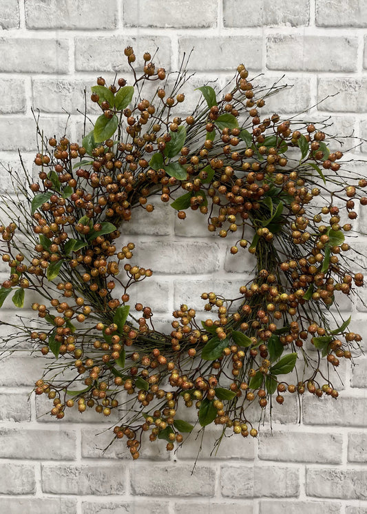 24” Fall Berry Wreath