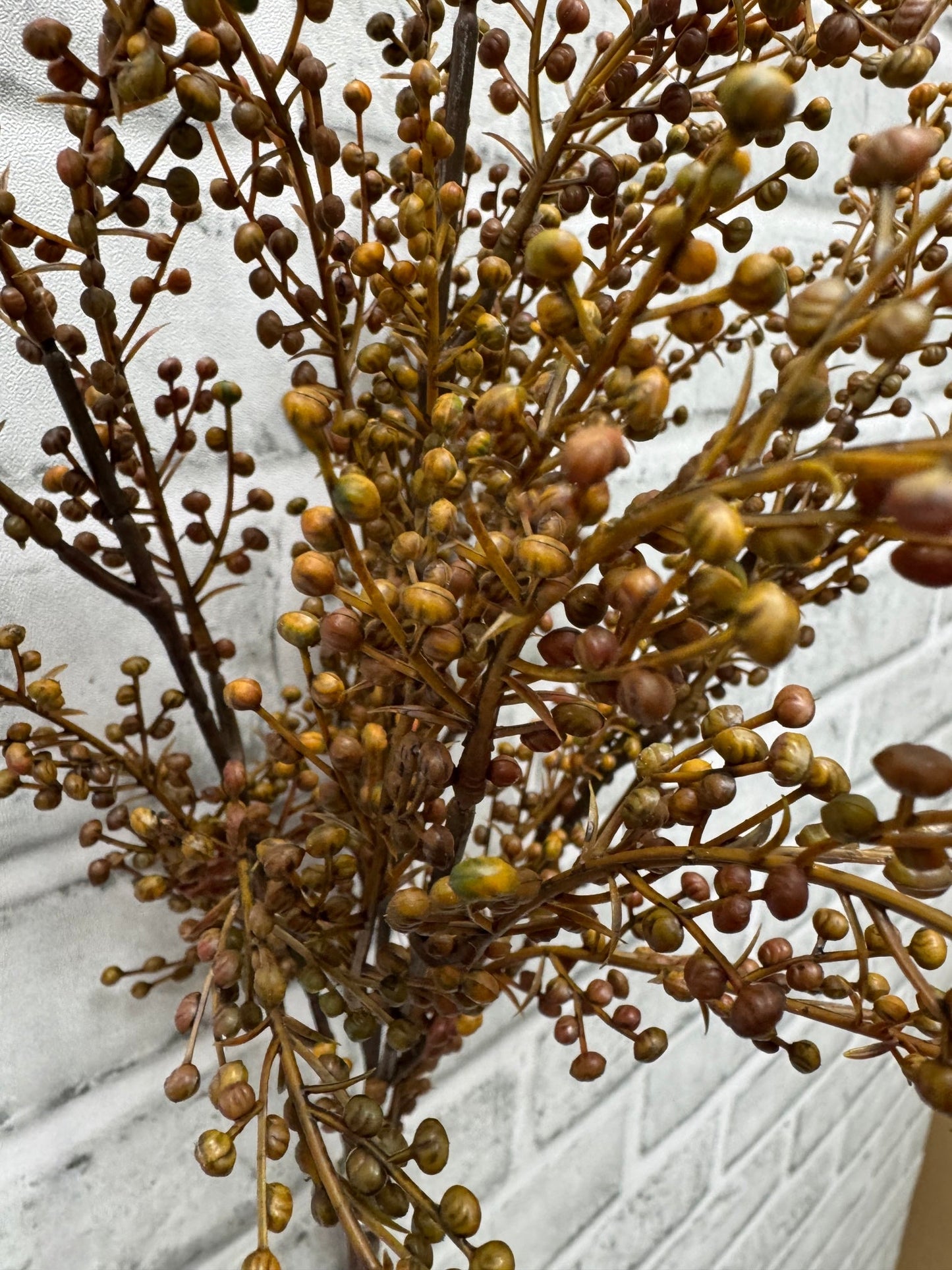 18” Brown Orange Pepperberries Bush