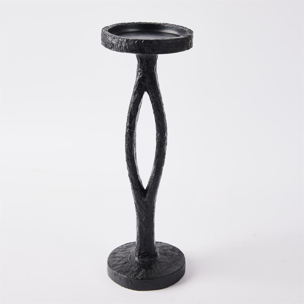 Black Pillar Candle Holder