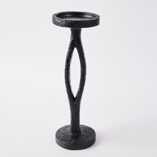 Black Pillar Candle Holder