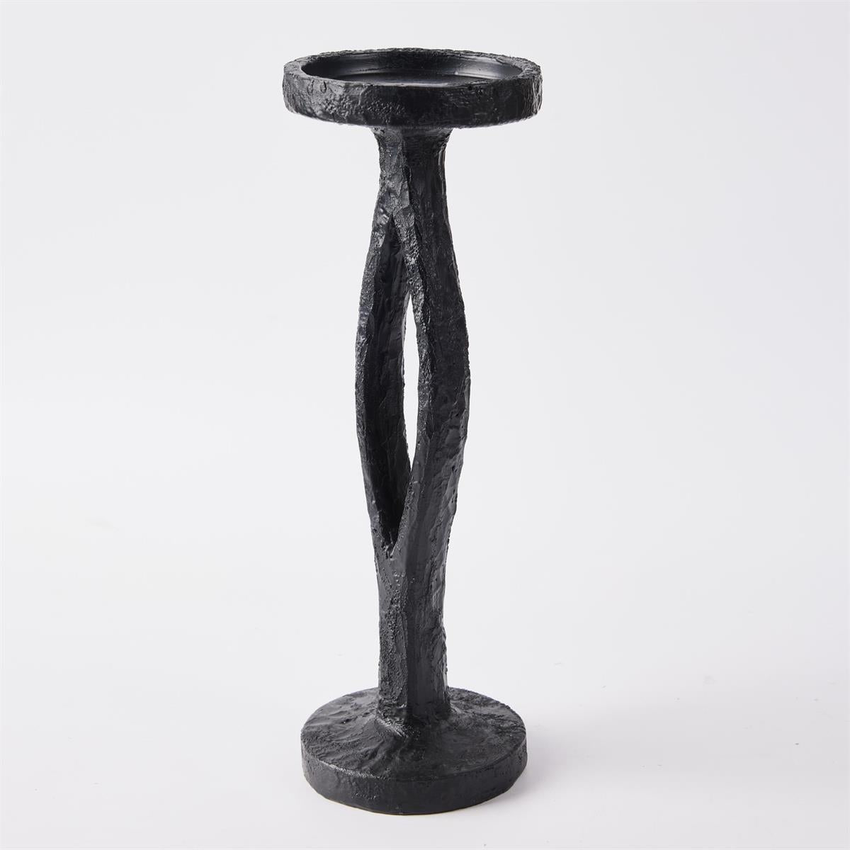 Black Pillar Candle Holder
