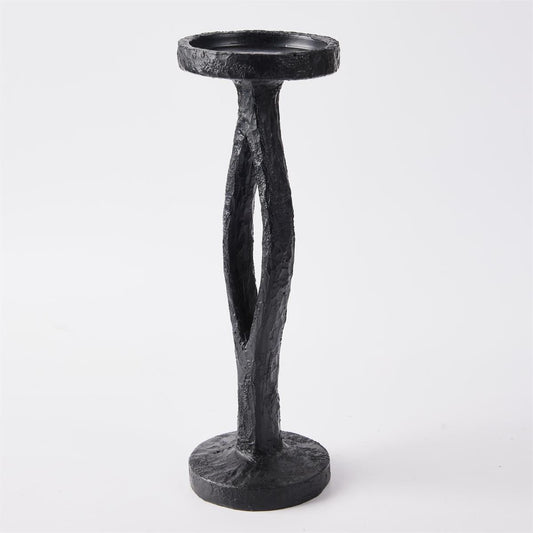 Black Pillar Candle Holder