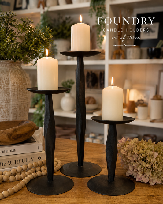 Foundry Candle Holders - Set of 3