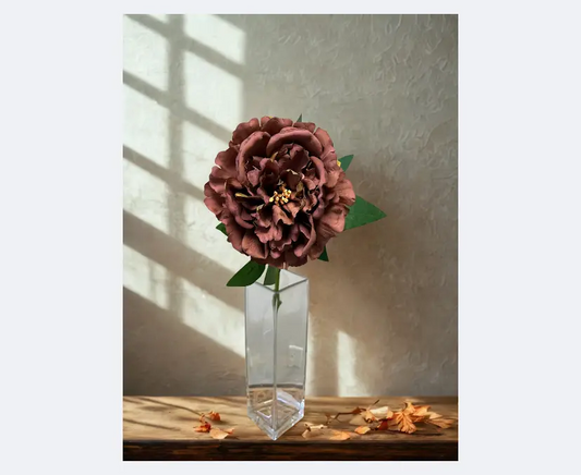Real Touch Peony Stem -Mauve
