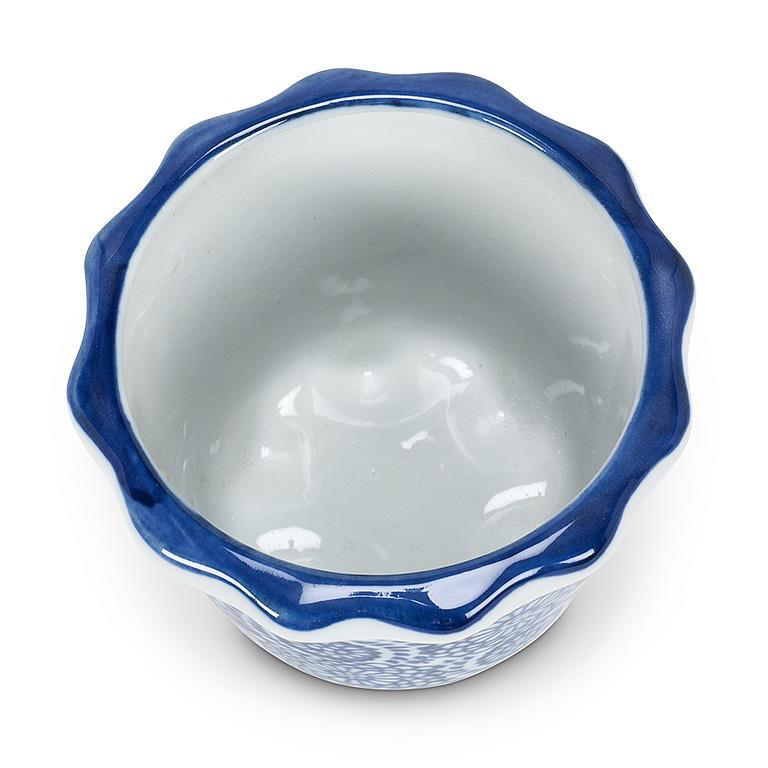 Cobalt Blue Porcelain Planter