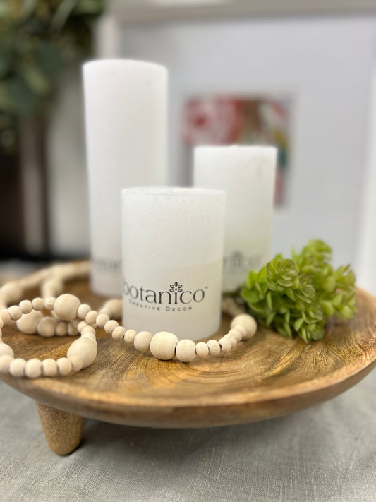 Rustic Burning Candle