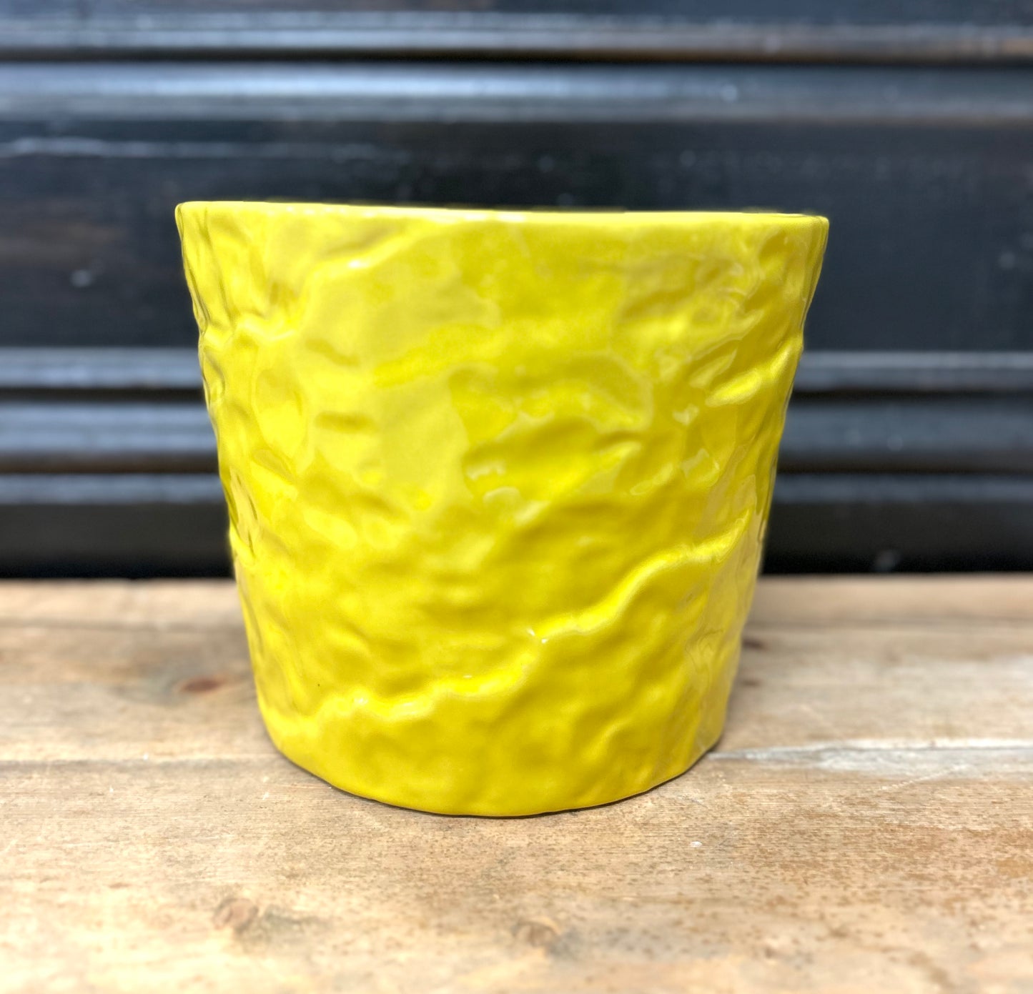 Textured Yellow Pot