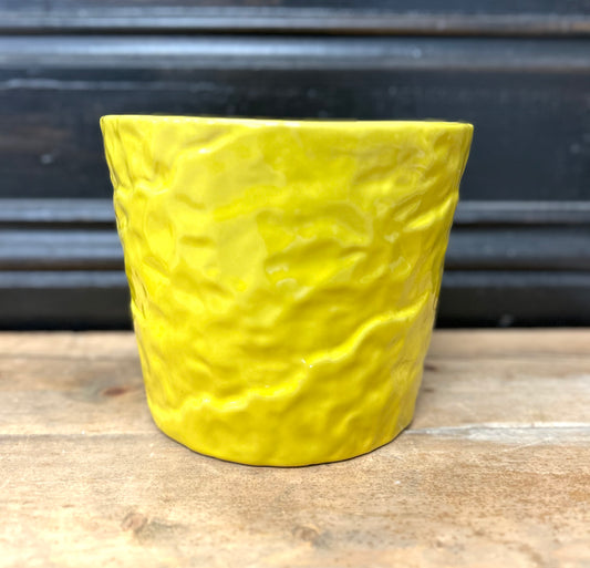 Textured Yellow Pot