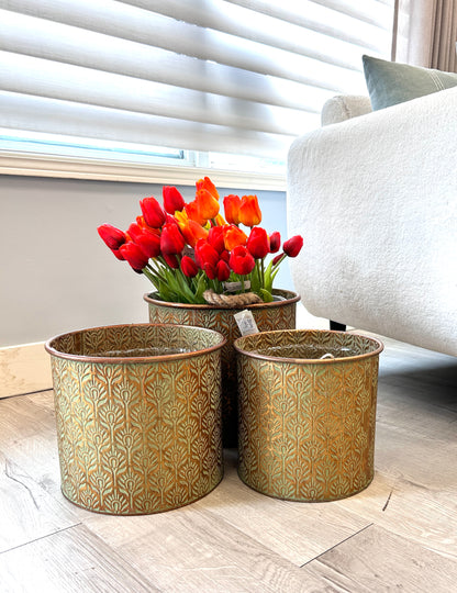 Bronze Metal Planters