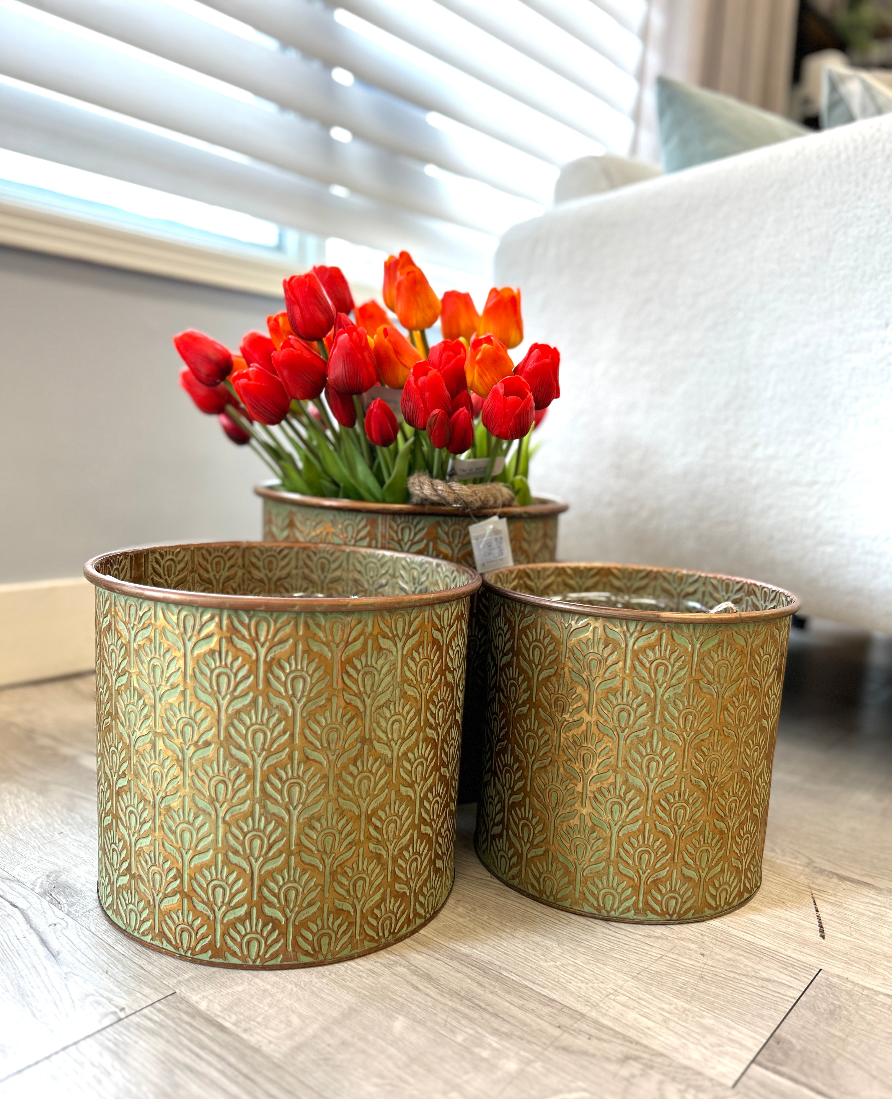 Bronze Metal Planters