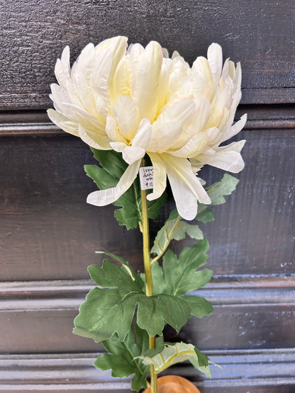 Ivory Dahlia Stem