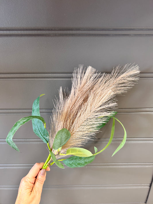 Pampas Grass & Eucalyptus Spray