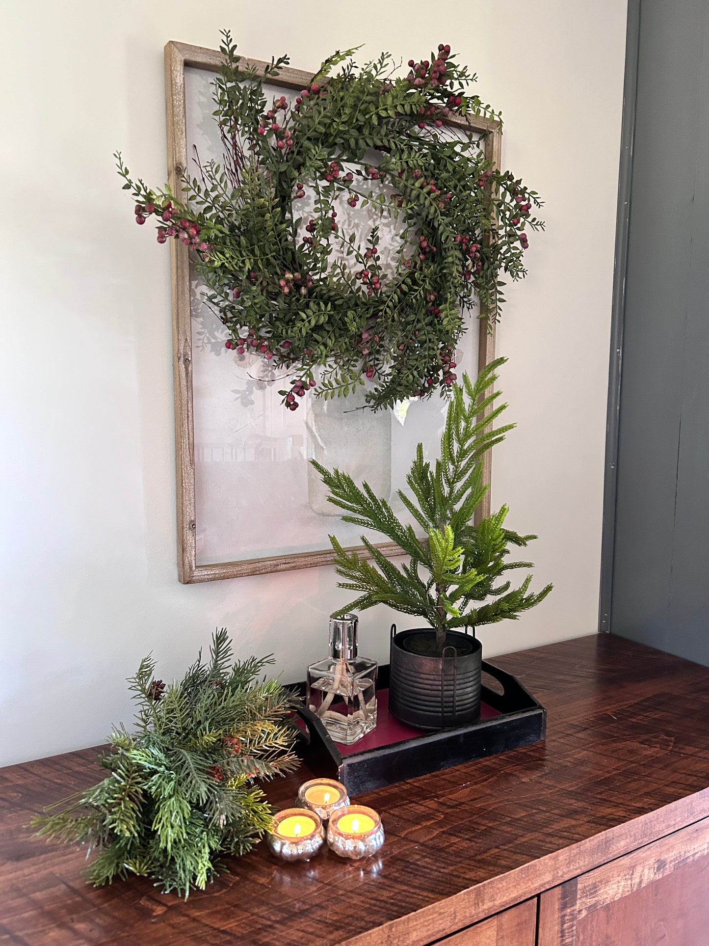 Nandina Berries Wreath