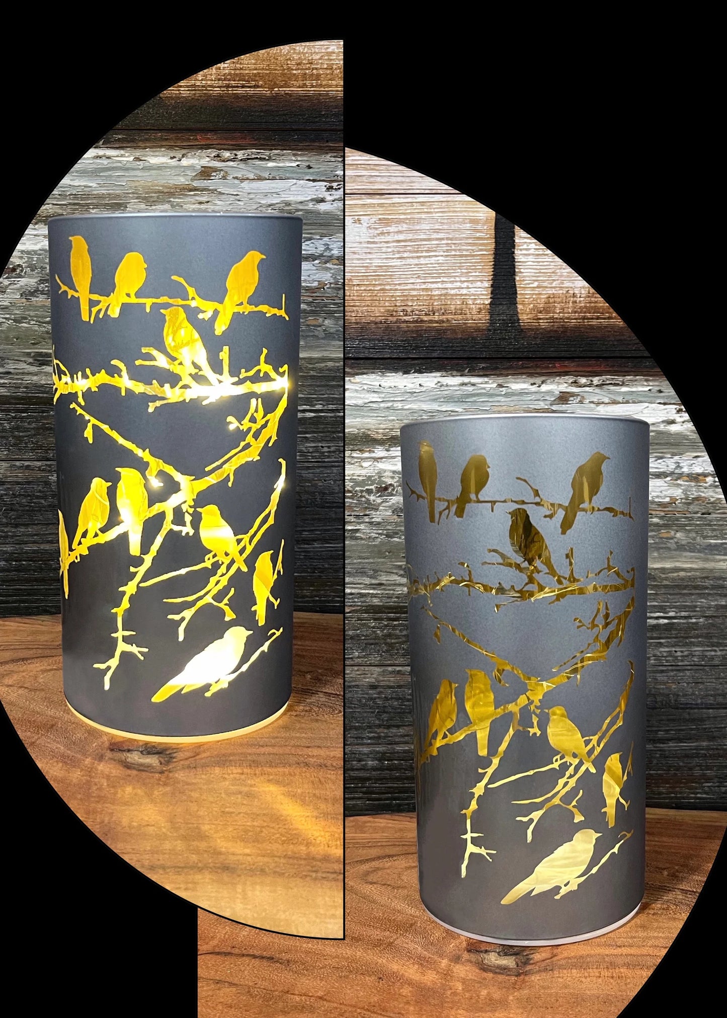 LED Bird Glass Holder