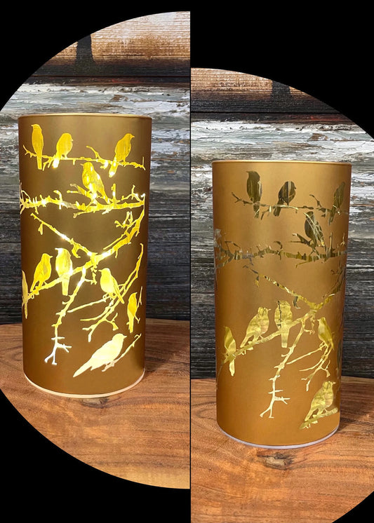 LED Bird Glass Holder