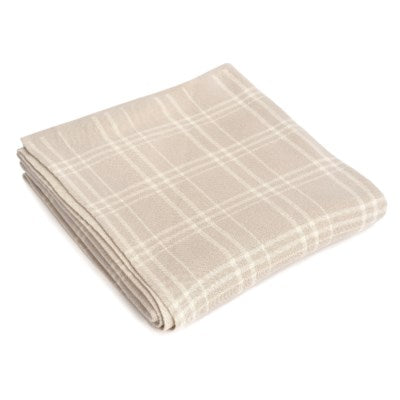 Thomas Plaid Throw - Sand