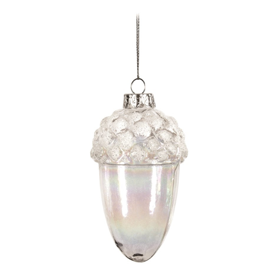 Glass Acorn Ornament