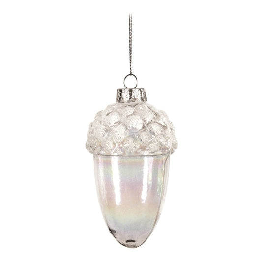 Glass Acorn Ornament