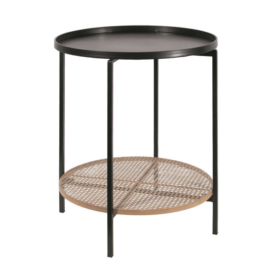 Chanel Black Cane Table