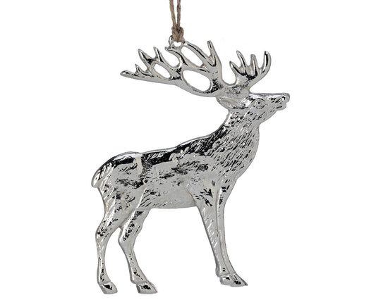 Ornament Hanging Silver Deer