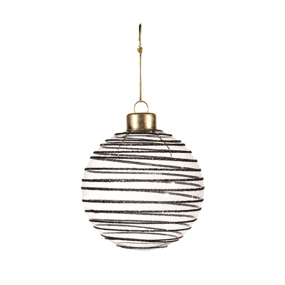Ornament Black Striped Ornament